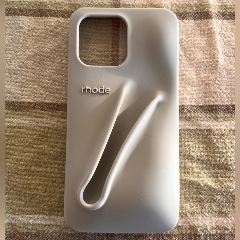 RHODE Light Gray Phone Case with Grip